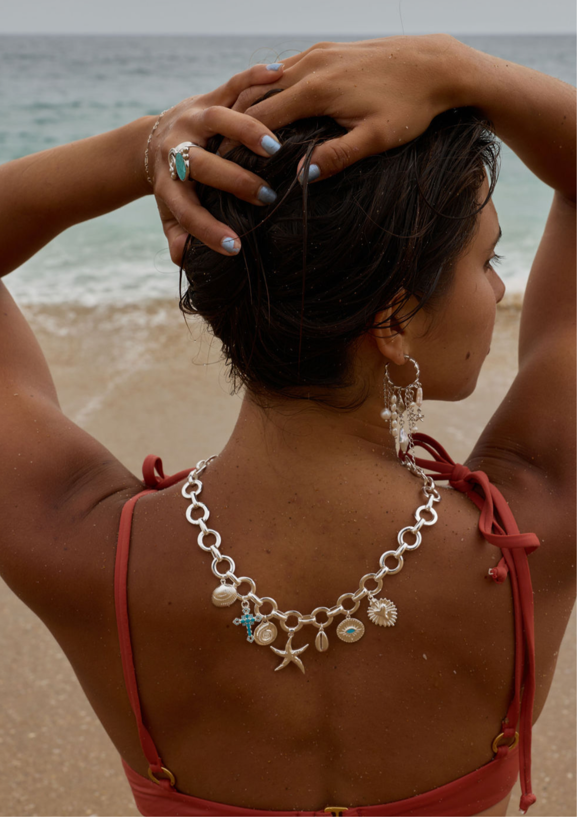 Silver Sea Bloom Necklace