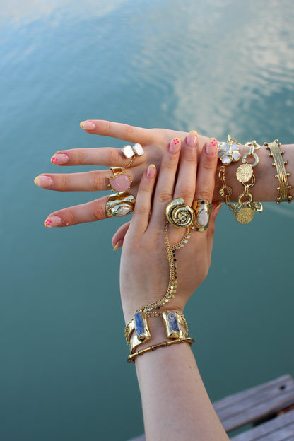 Diamond Pearl Ring