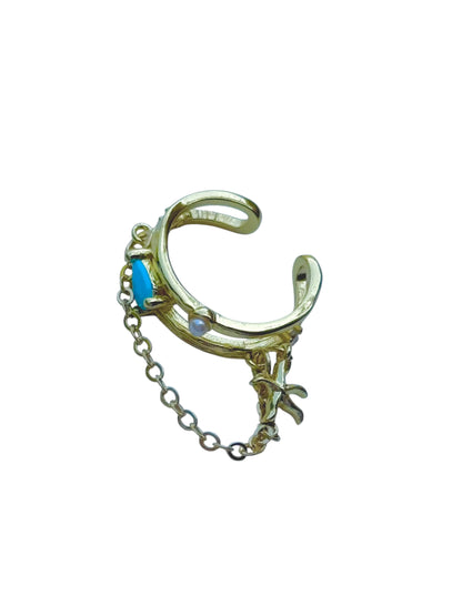 Golden Azure Ear Cuff