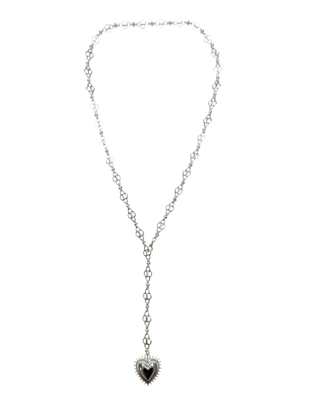 Silver Amour Long Necklace