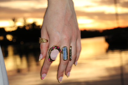 Blue Laced Agate Ring