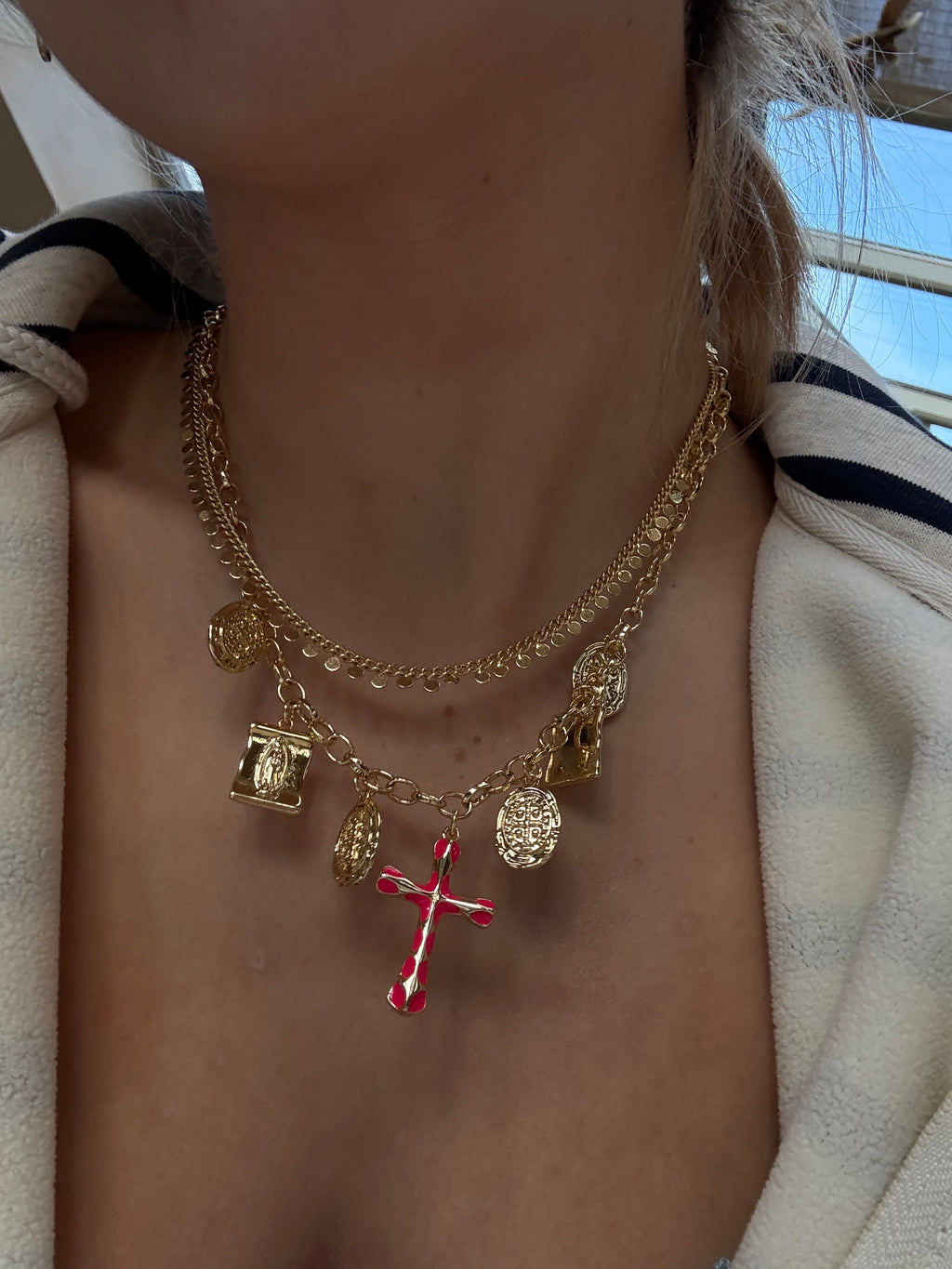 Willow Necklace in pink