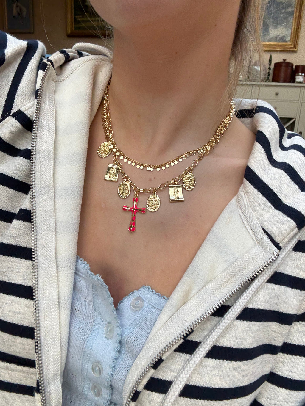 Willow Necklace in pink