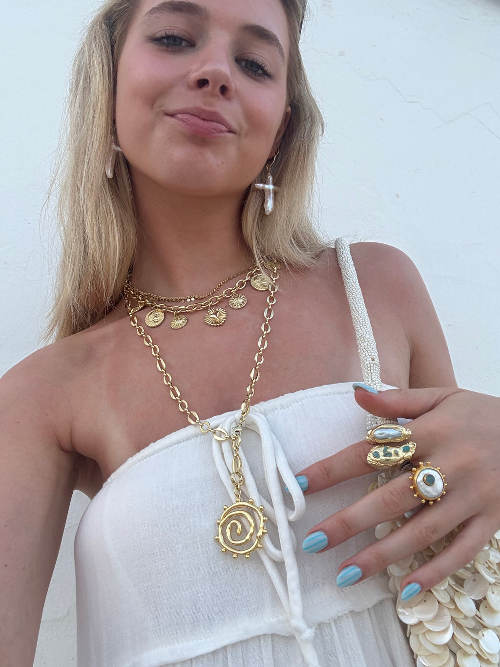 Santorini Long Necklace