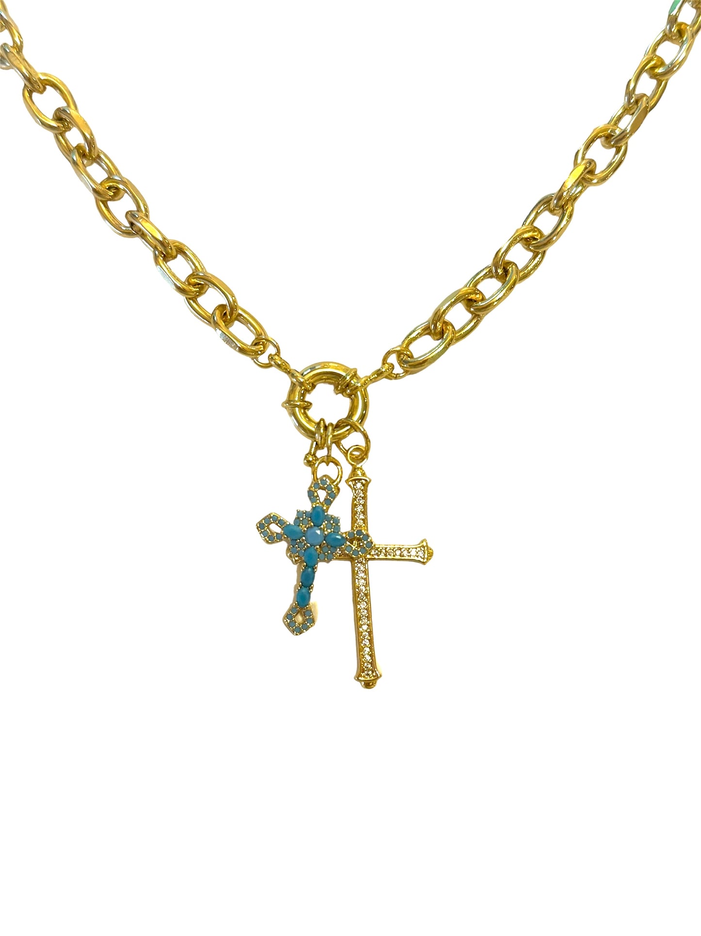 Centre Hinge Customised Short Charm Necklace