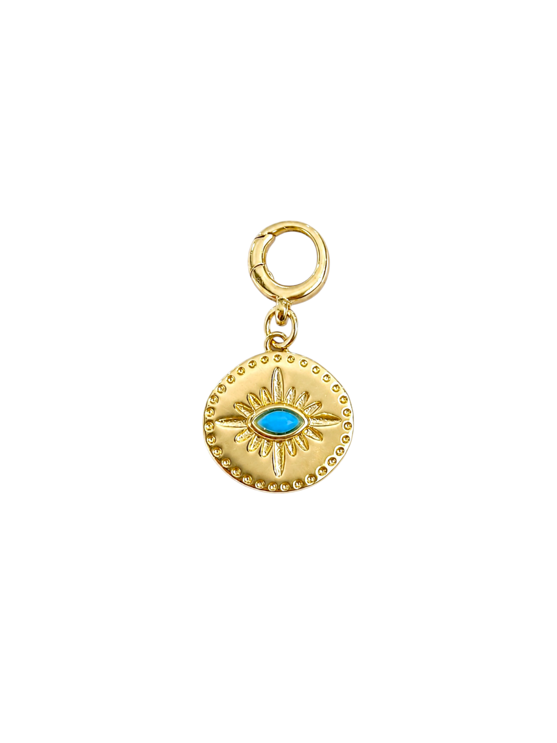 Turquoise Evil Eye Clip-on Charm