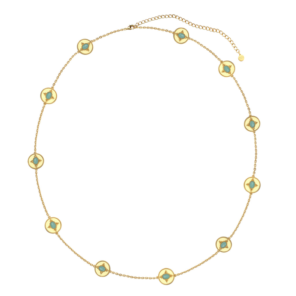 Aqua Aura Long Necklace
