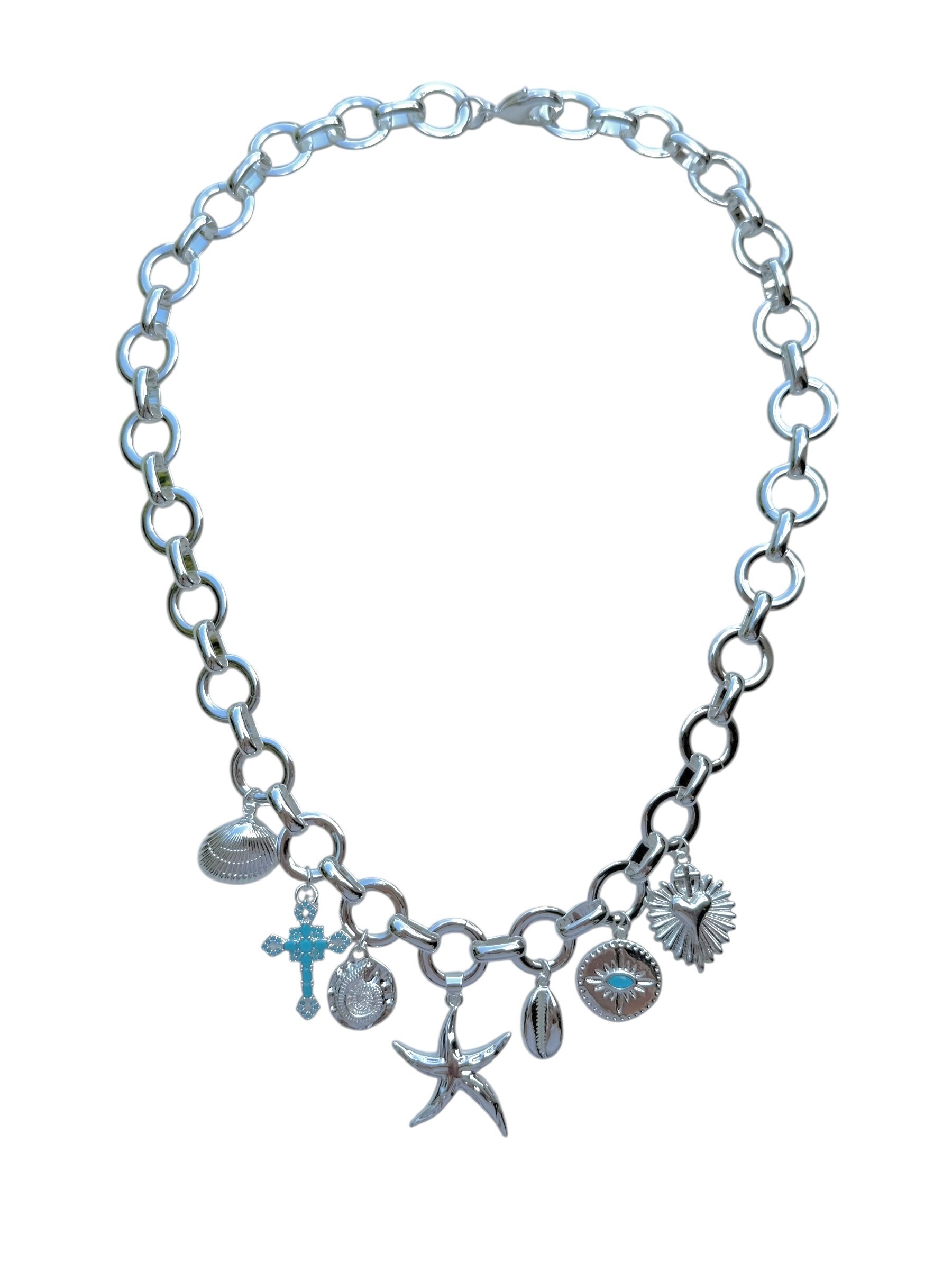Silver Sea Bloom Necklace