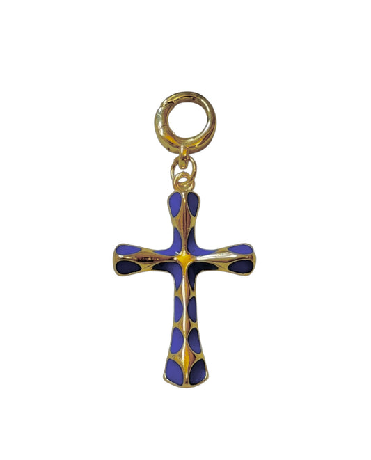 Blue Cross Clip-On Charm