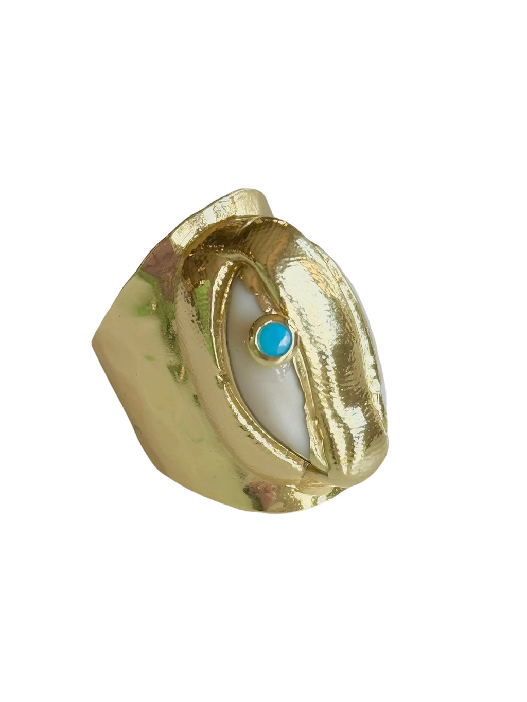 Azul Cowrie Ring