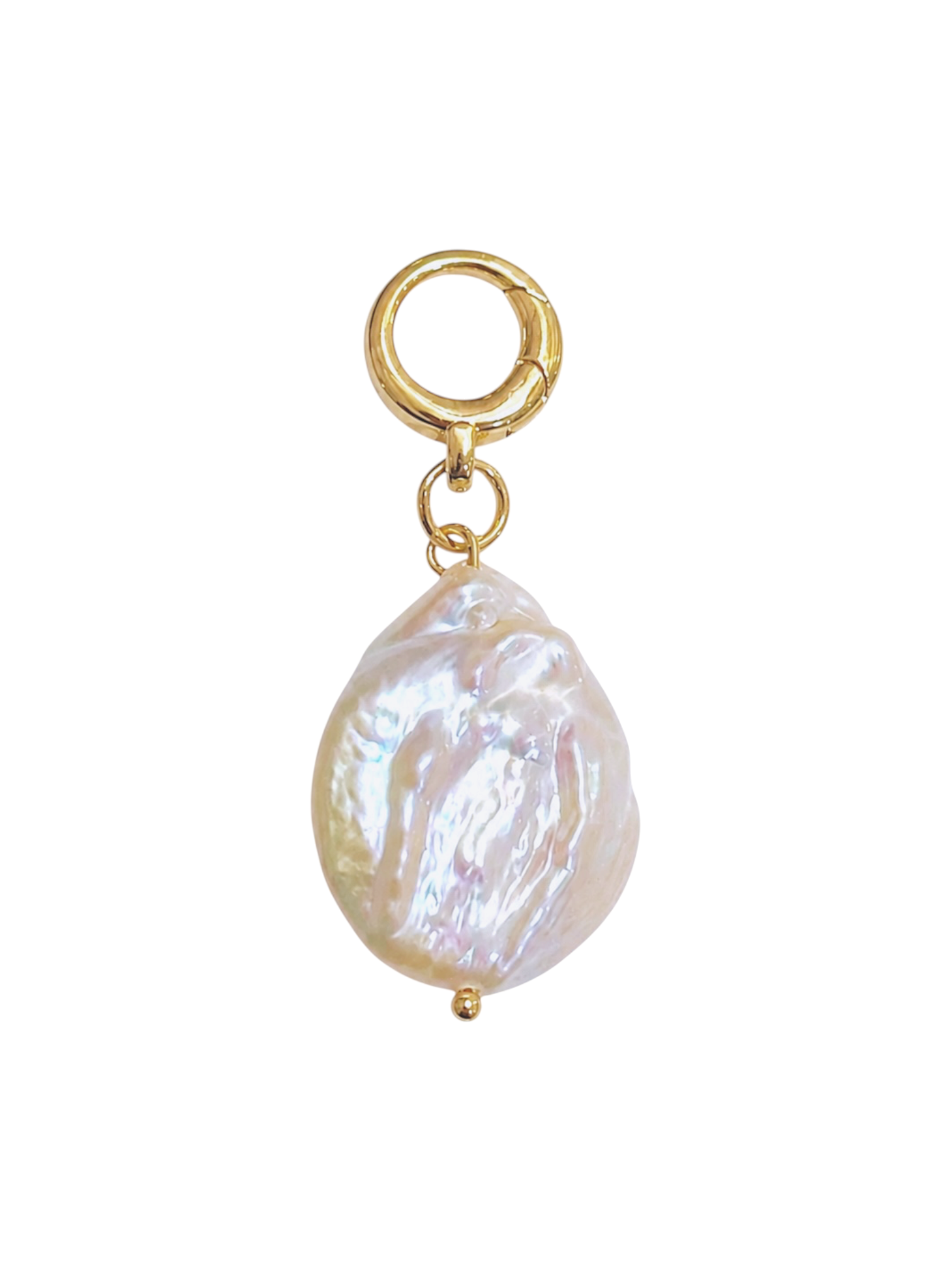 Teardrop Pearl Clip-On Charm