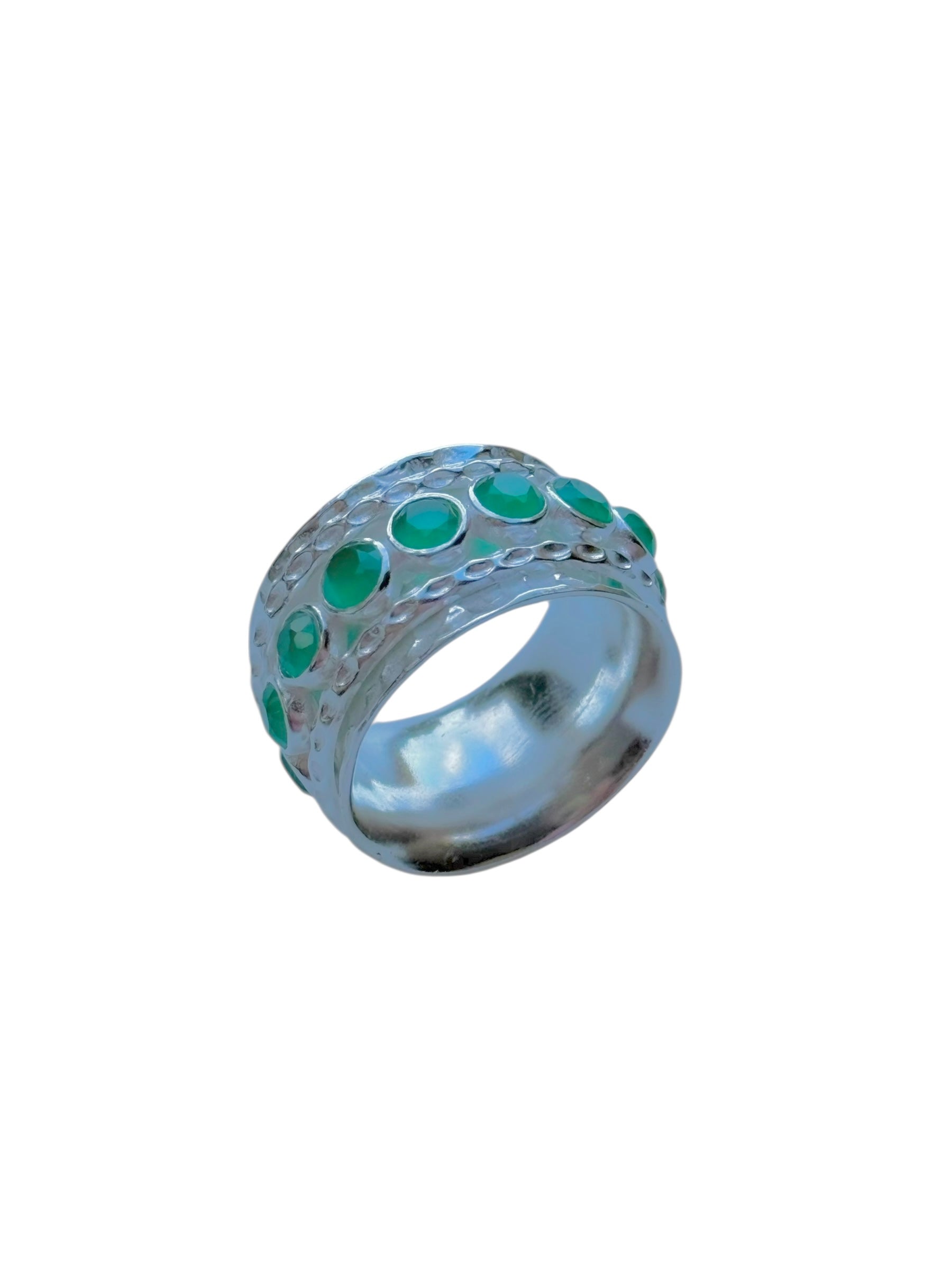 Octavia Ring in Green