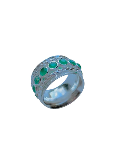 Octavia Ring in Green