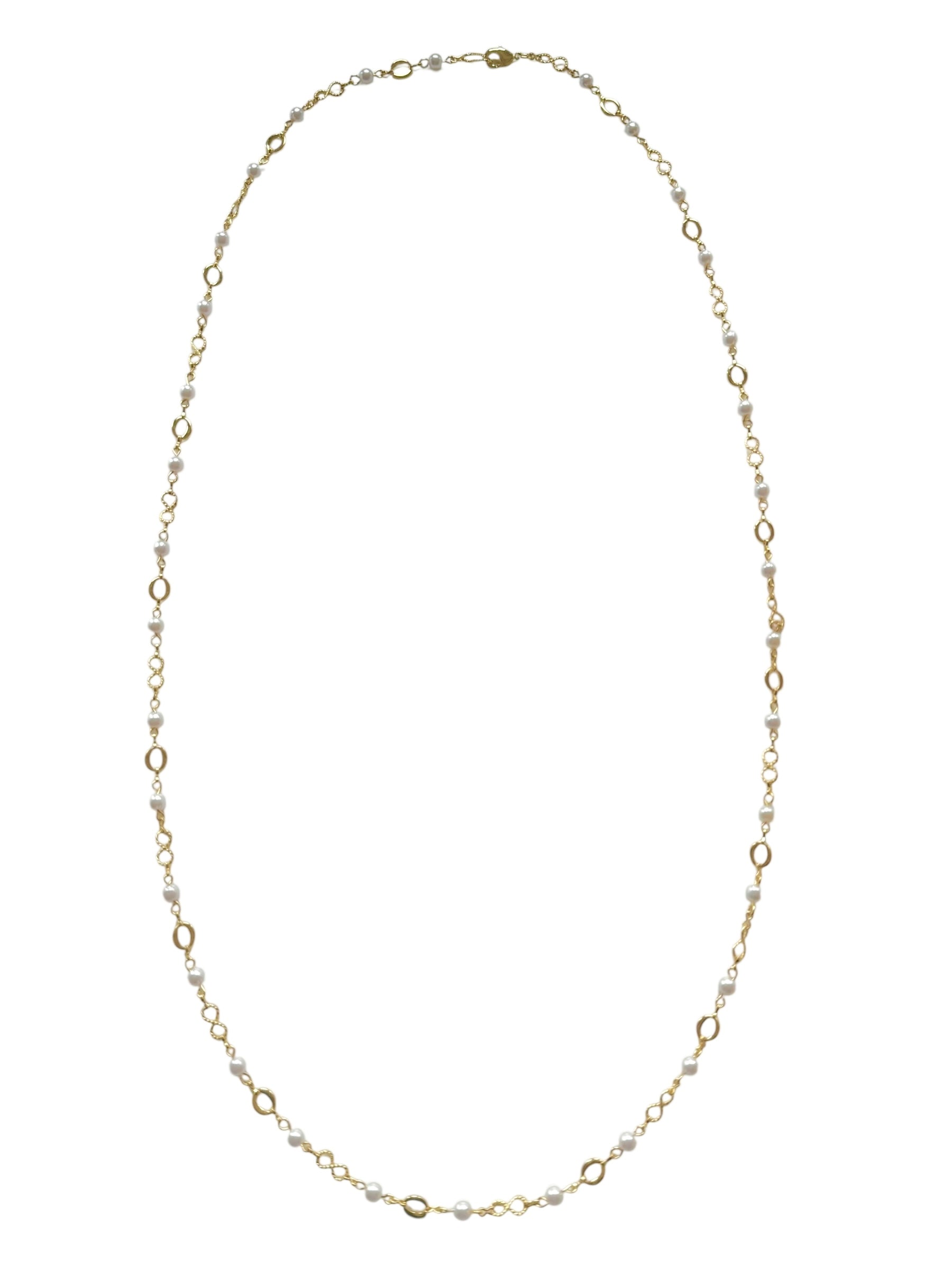 Pearl Drift Long Necklace