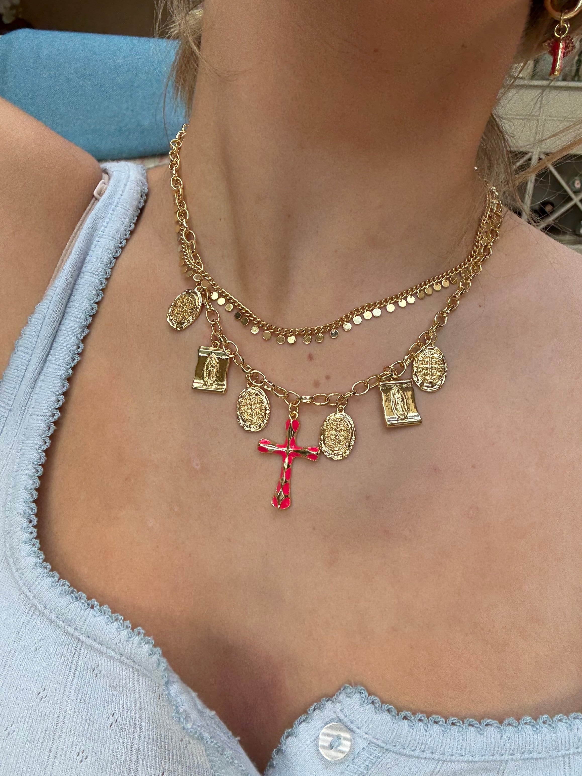 Willow Necklace in pink