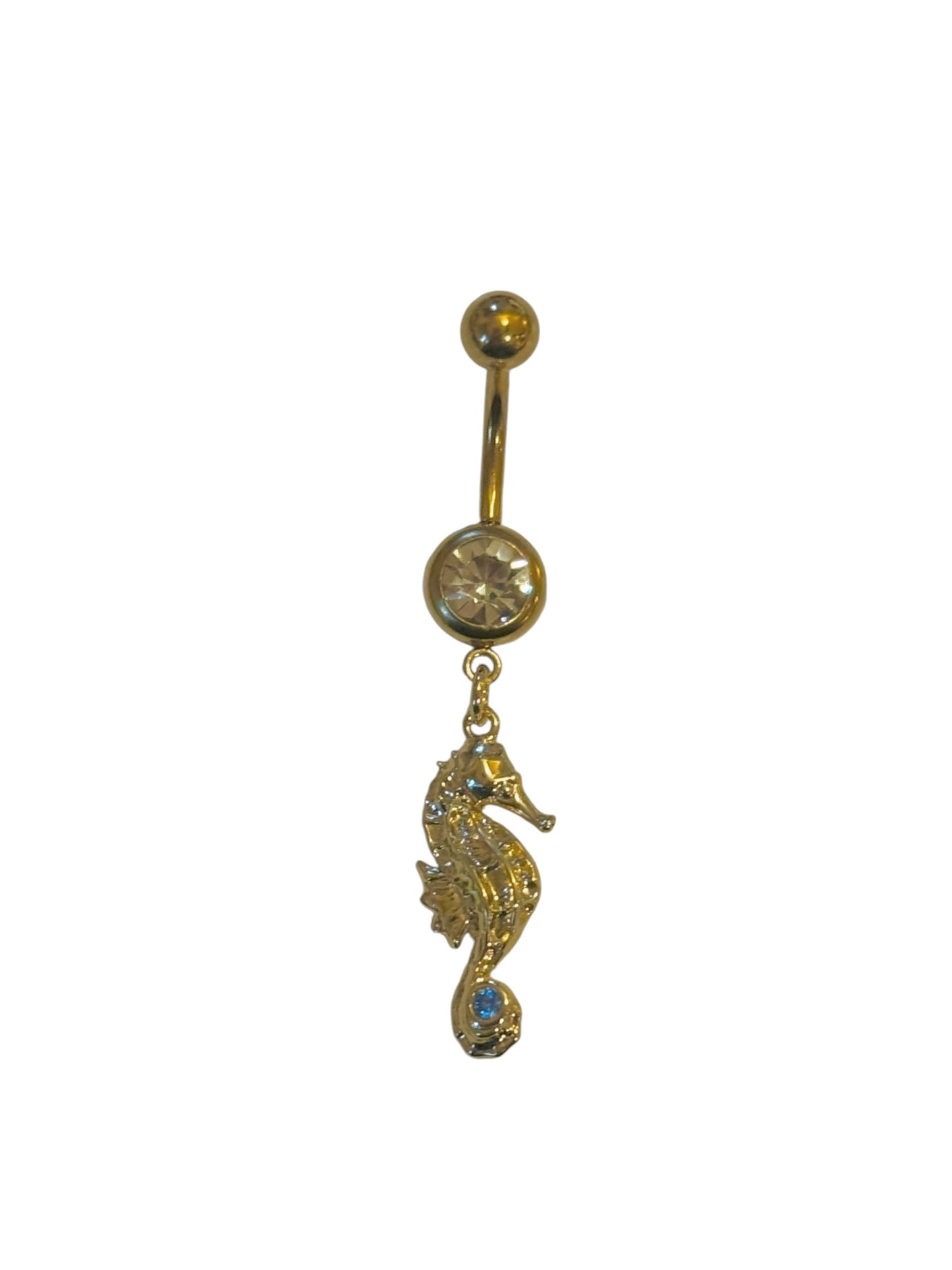 Gold Seahorse Belly Bar