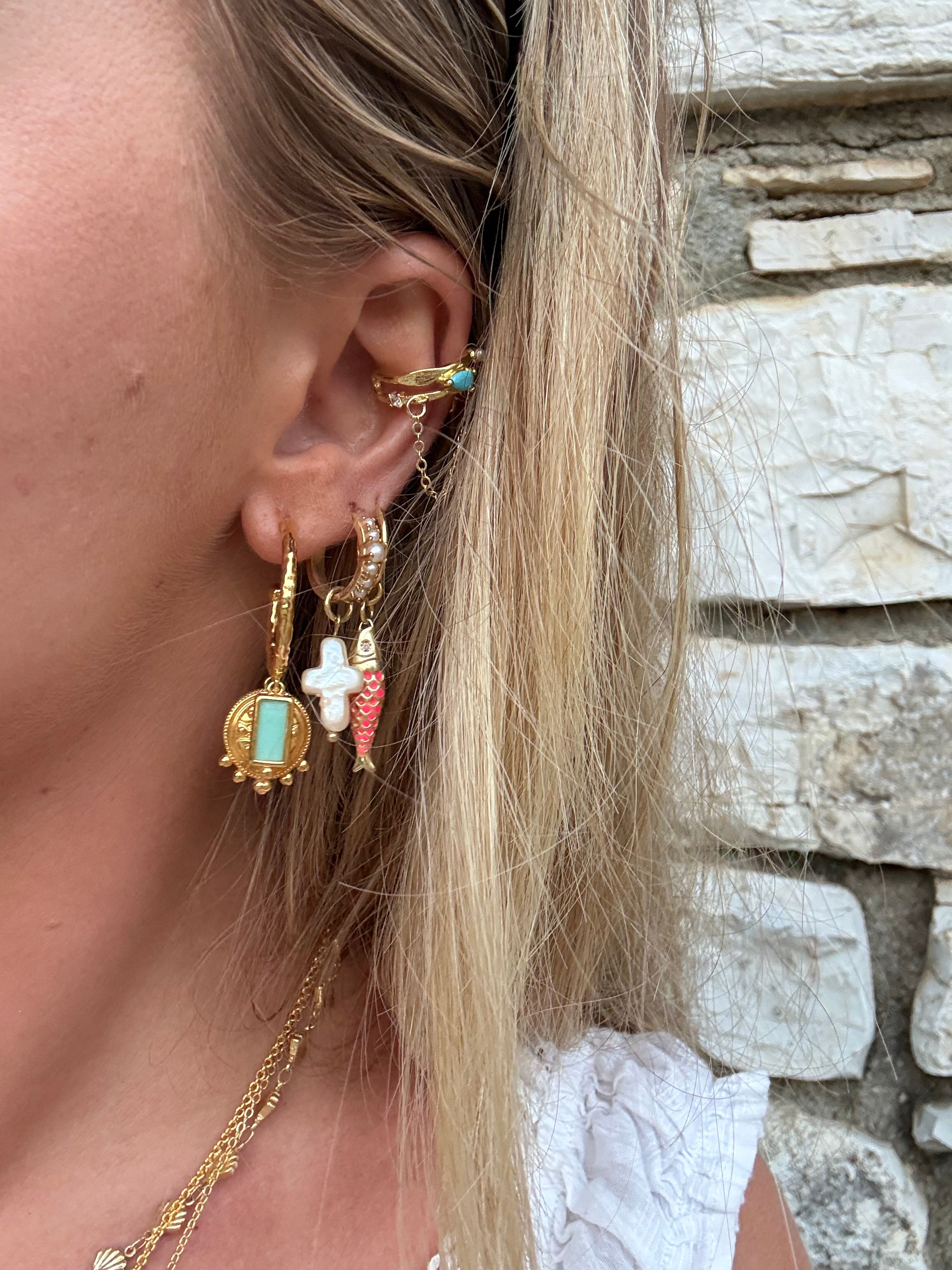 Maya Aqua Earrings