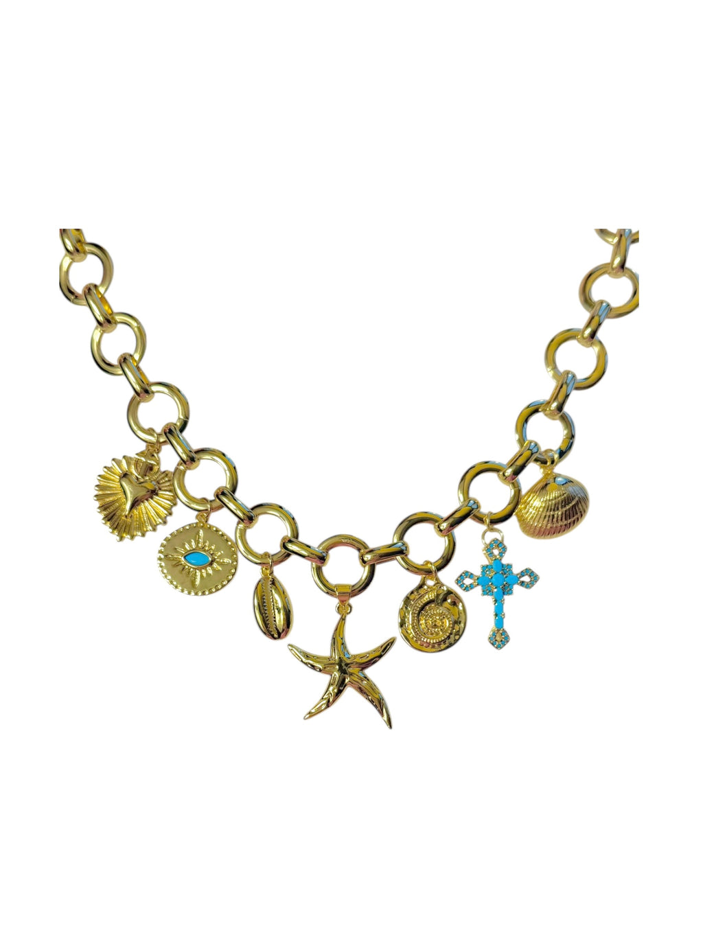 Sea Bloom Necklace in Gold