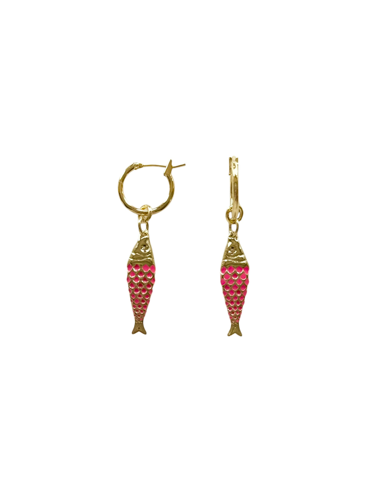 Pink Fish Earrings