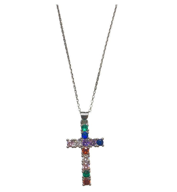 Sterling silver cross necklace