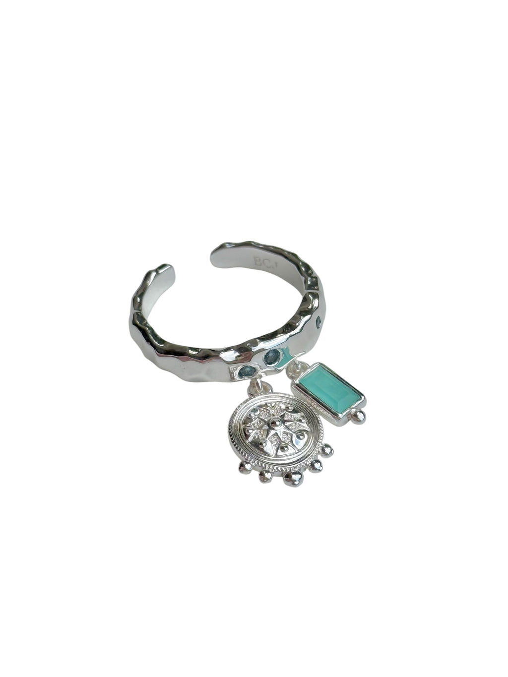Silver Lottie Charm Ring