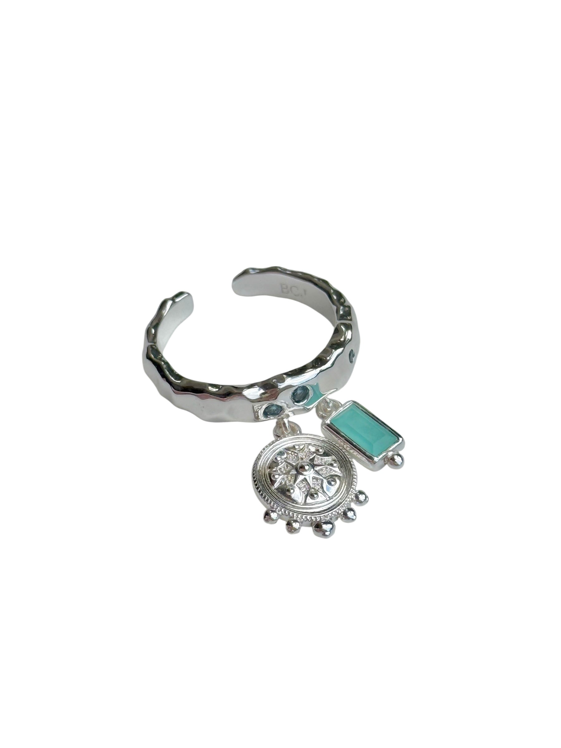 Silver Lottie Charm Ring