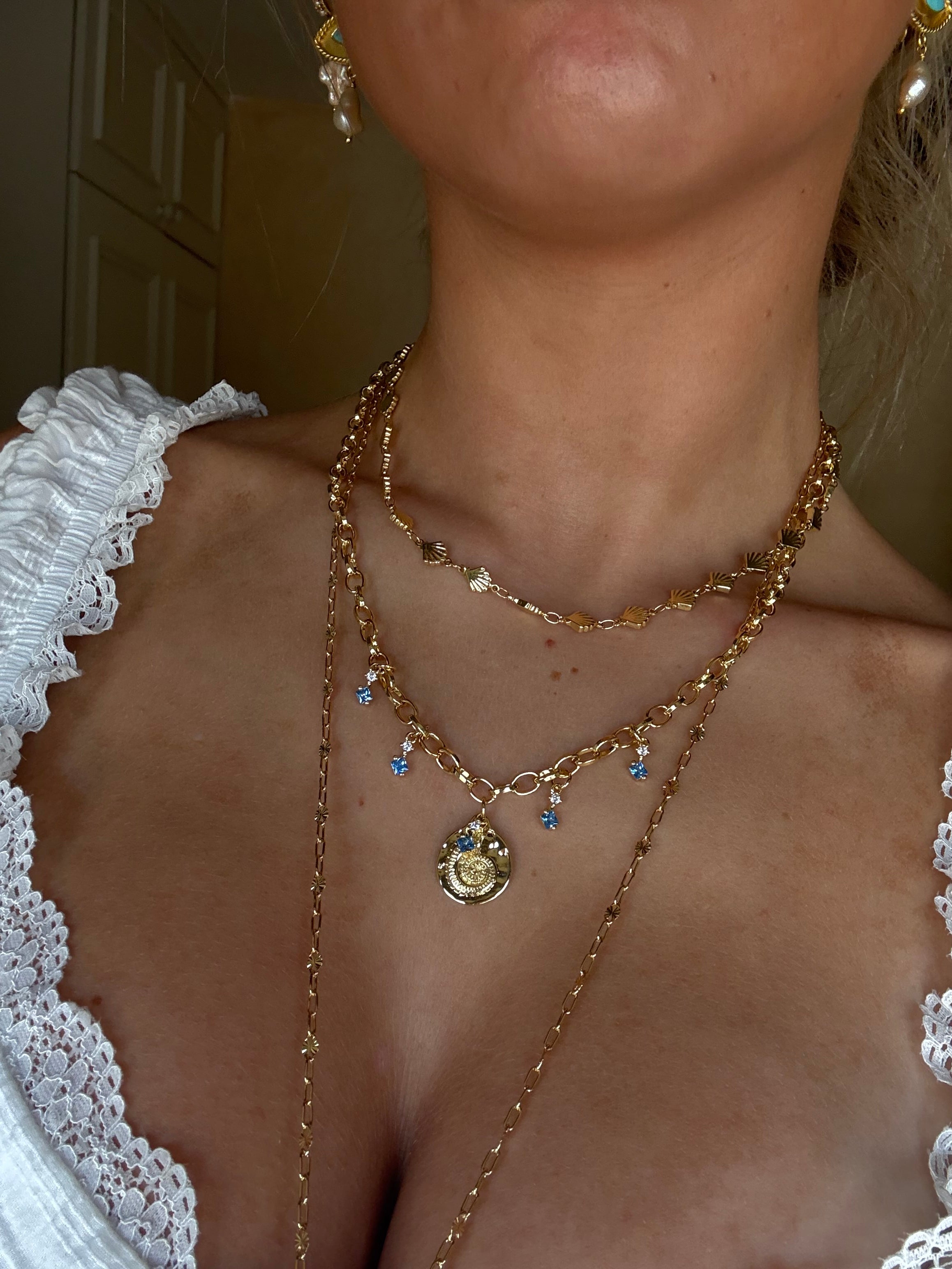 Cordelia Necklace in Blue