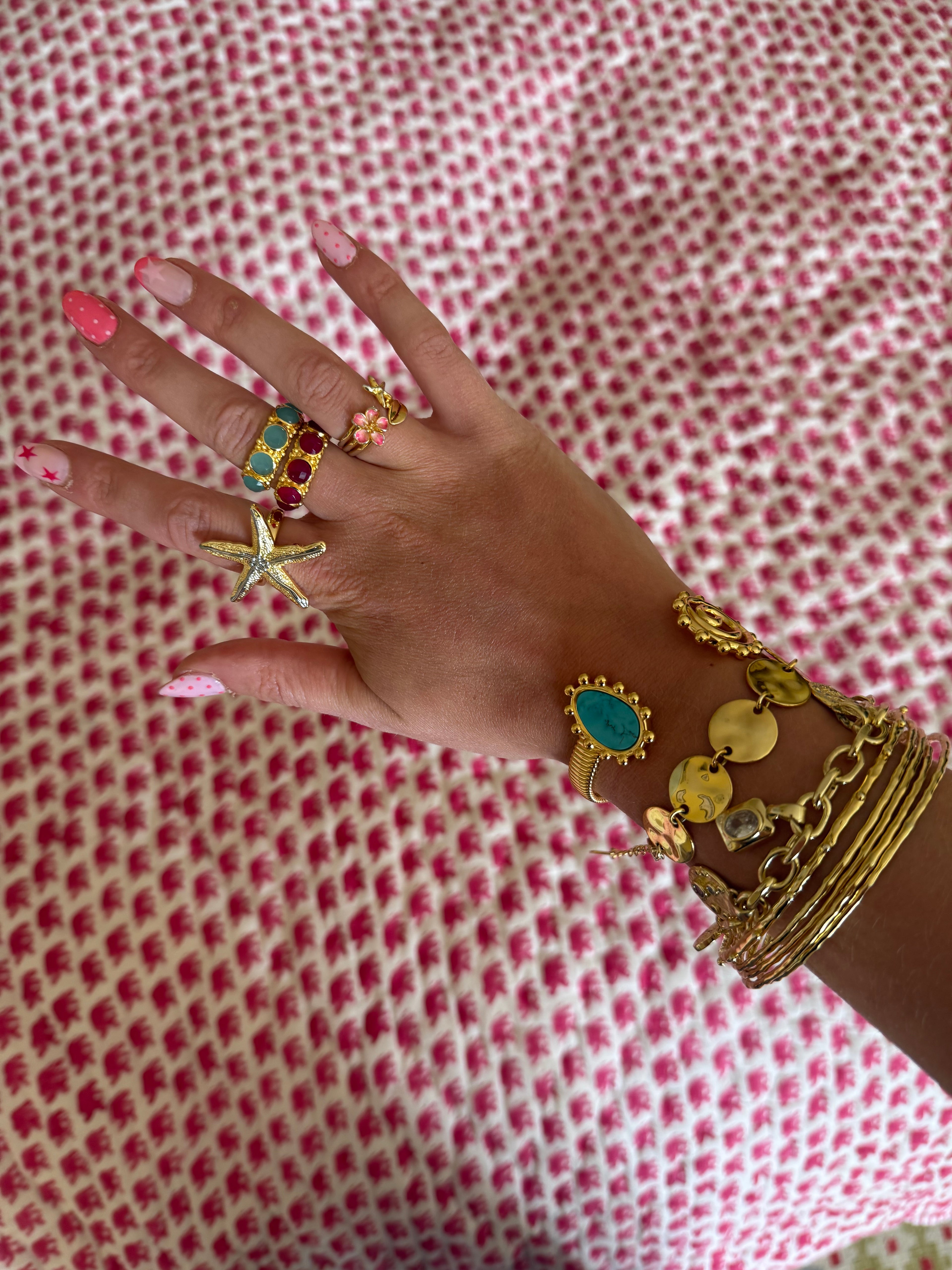 Amalia Ring in Pink