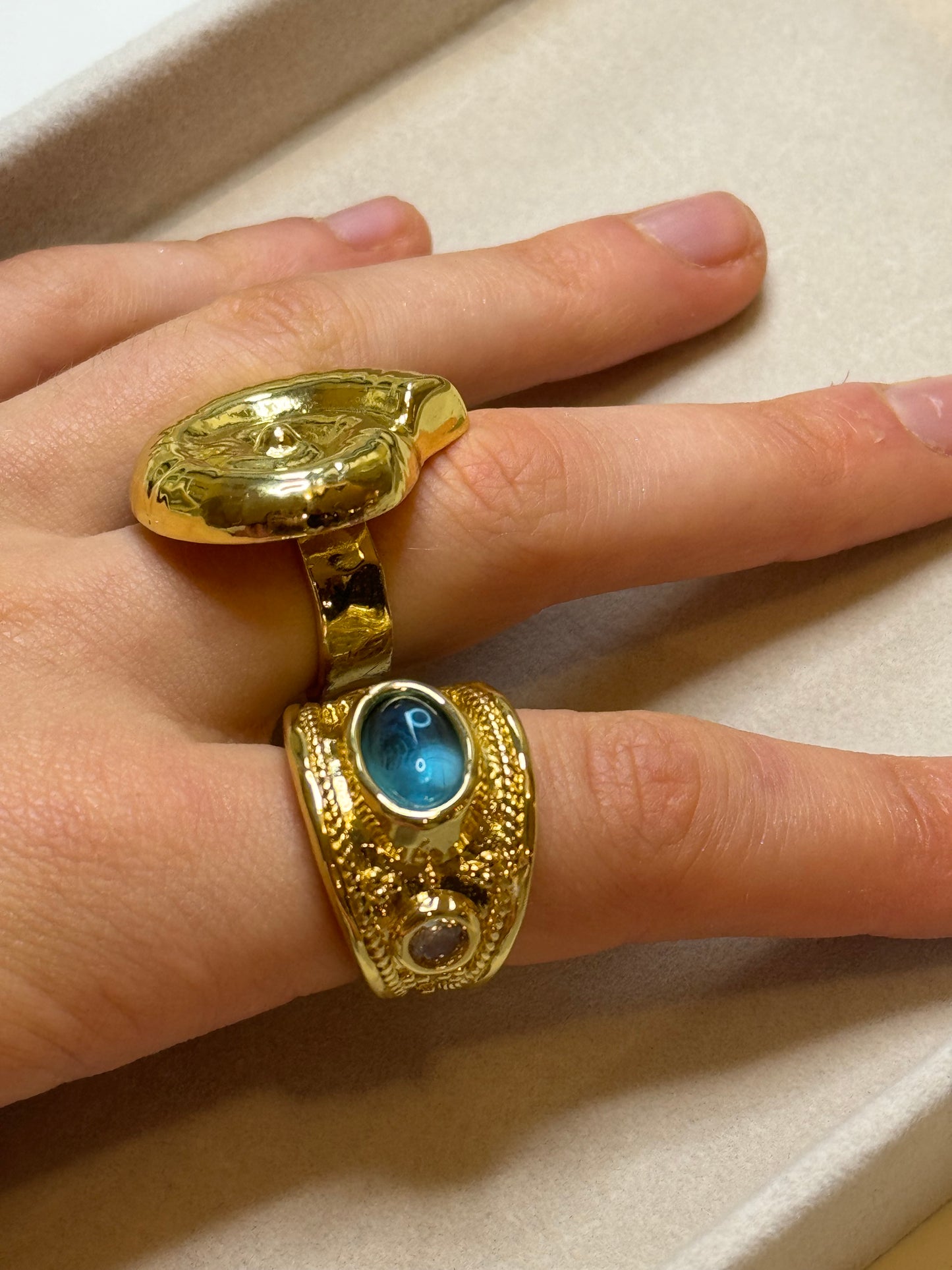 Cordelia Ring In Light Blue