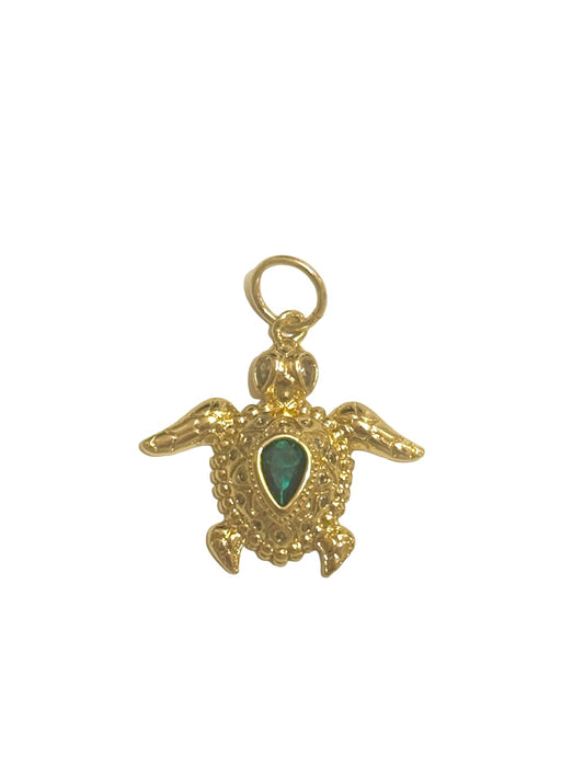 Green Turtle Loop-on Charm