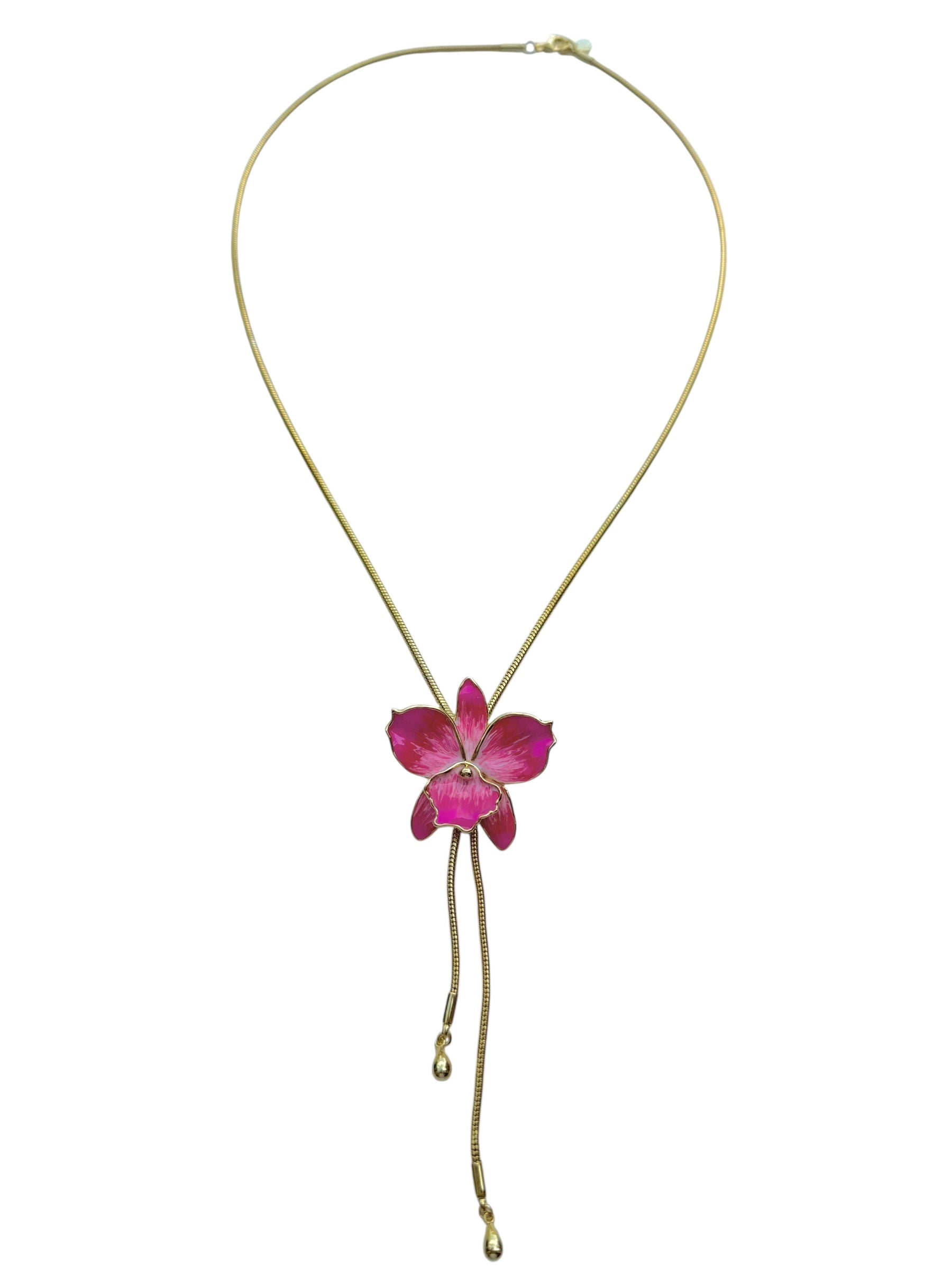 Bri Orchid Necklace