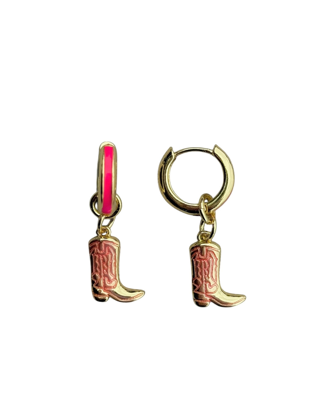 Neon Cow Girl Earrings