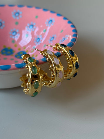 Cordelia Earrings in Blue