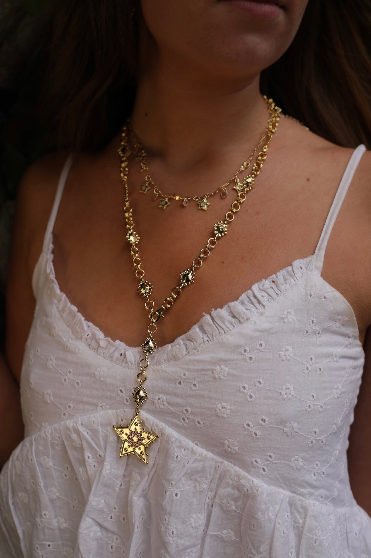 Daisy Long Necklace
