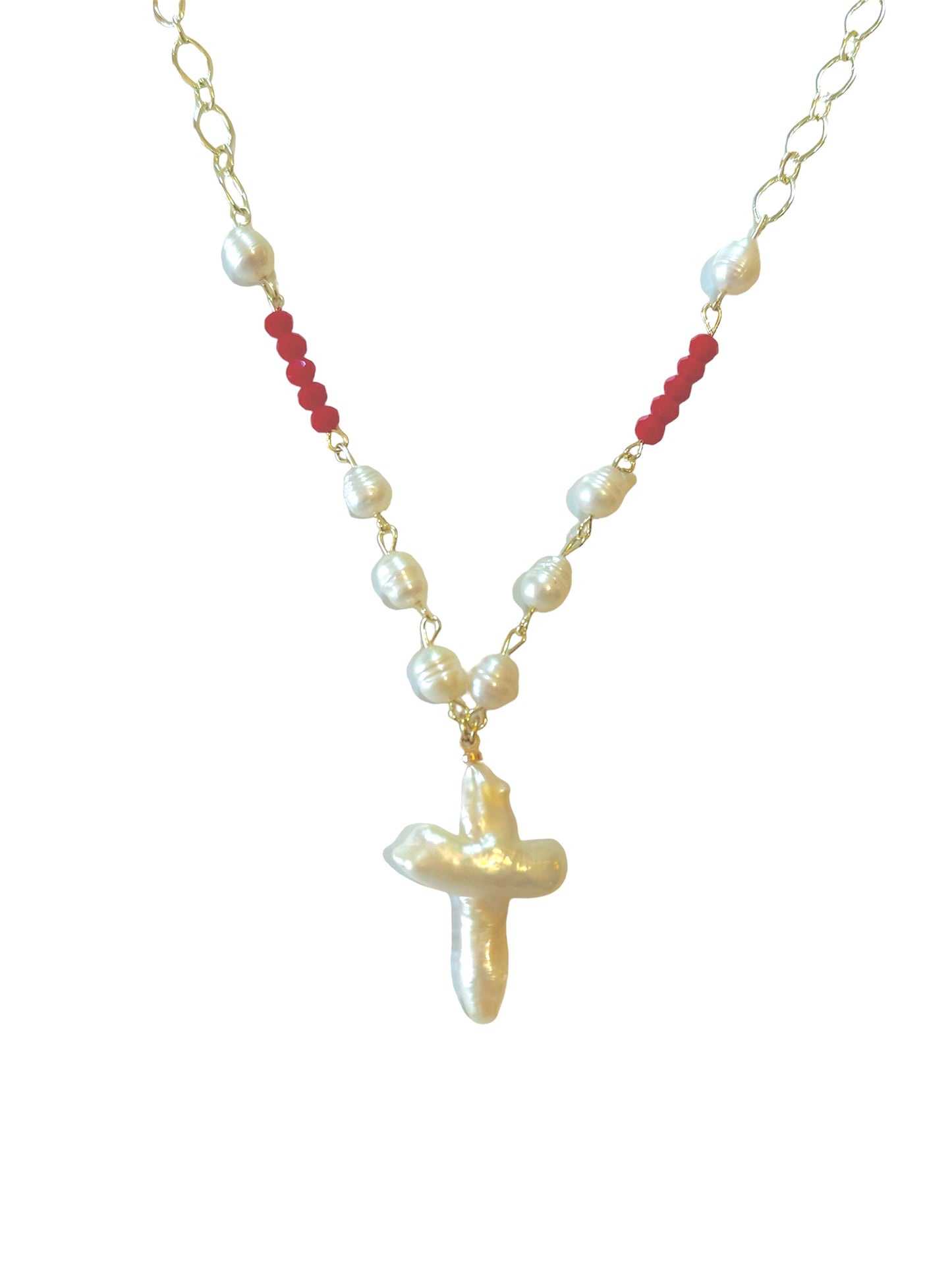 Belle Necklace In Red