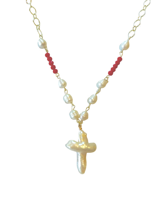 Belle Necklace In Red