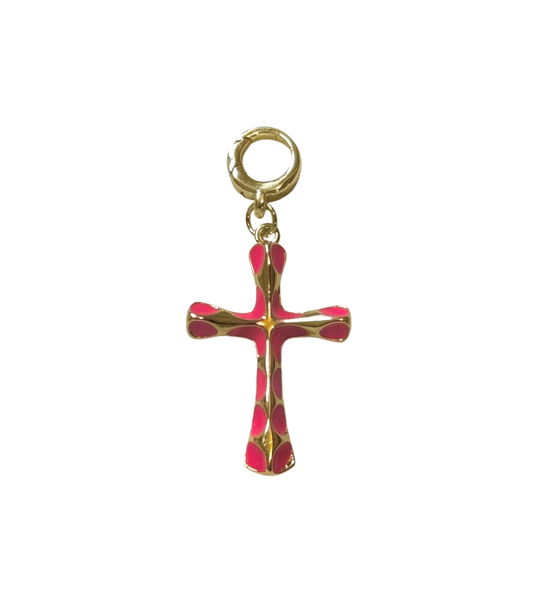 Pink Cross Clip-On Charm