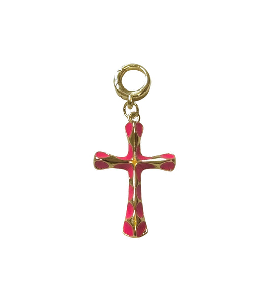 Pink Cross Clip-On Charm