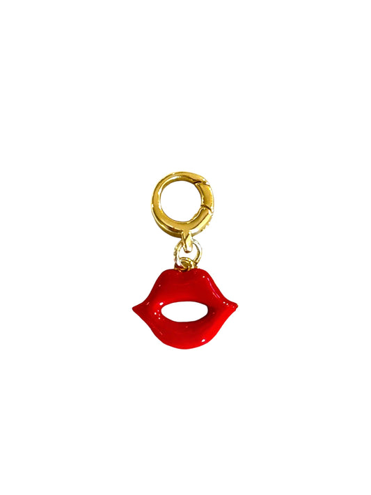 Red Lips Clip-on Charm