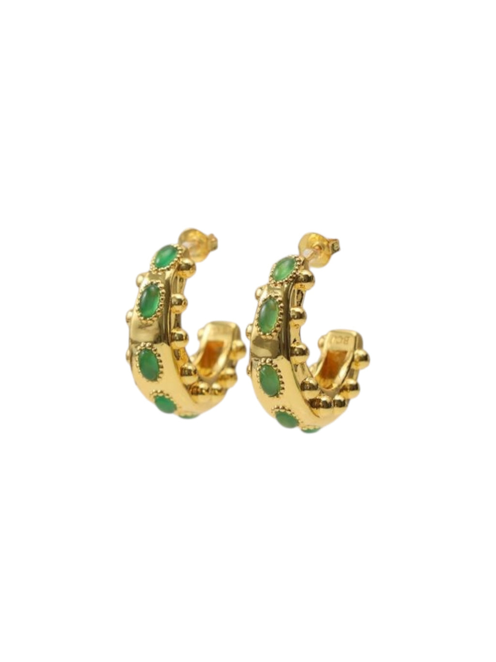 Cordelia Earrings in Green