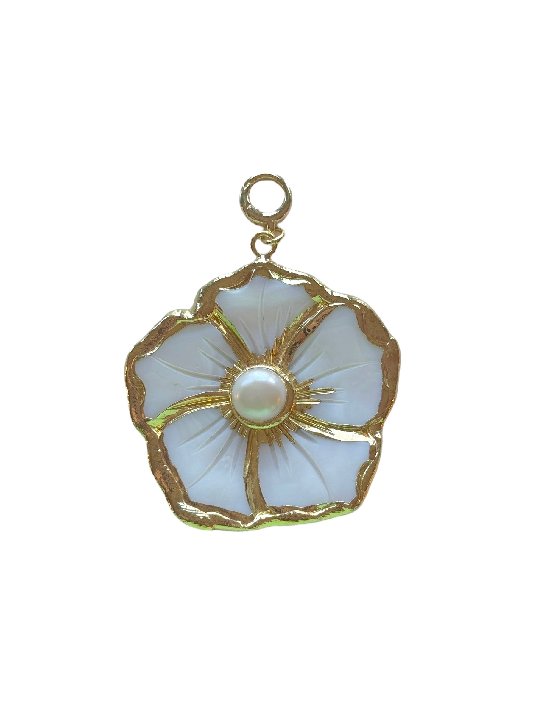 Hibiscus Shell Clip-On Charm