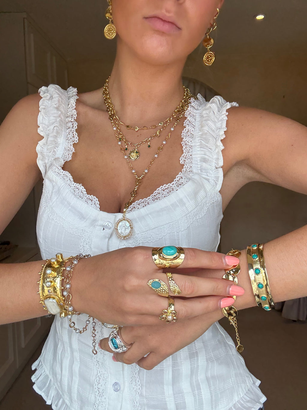 Cordelia Necklace in Green