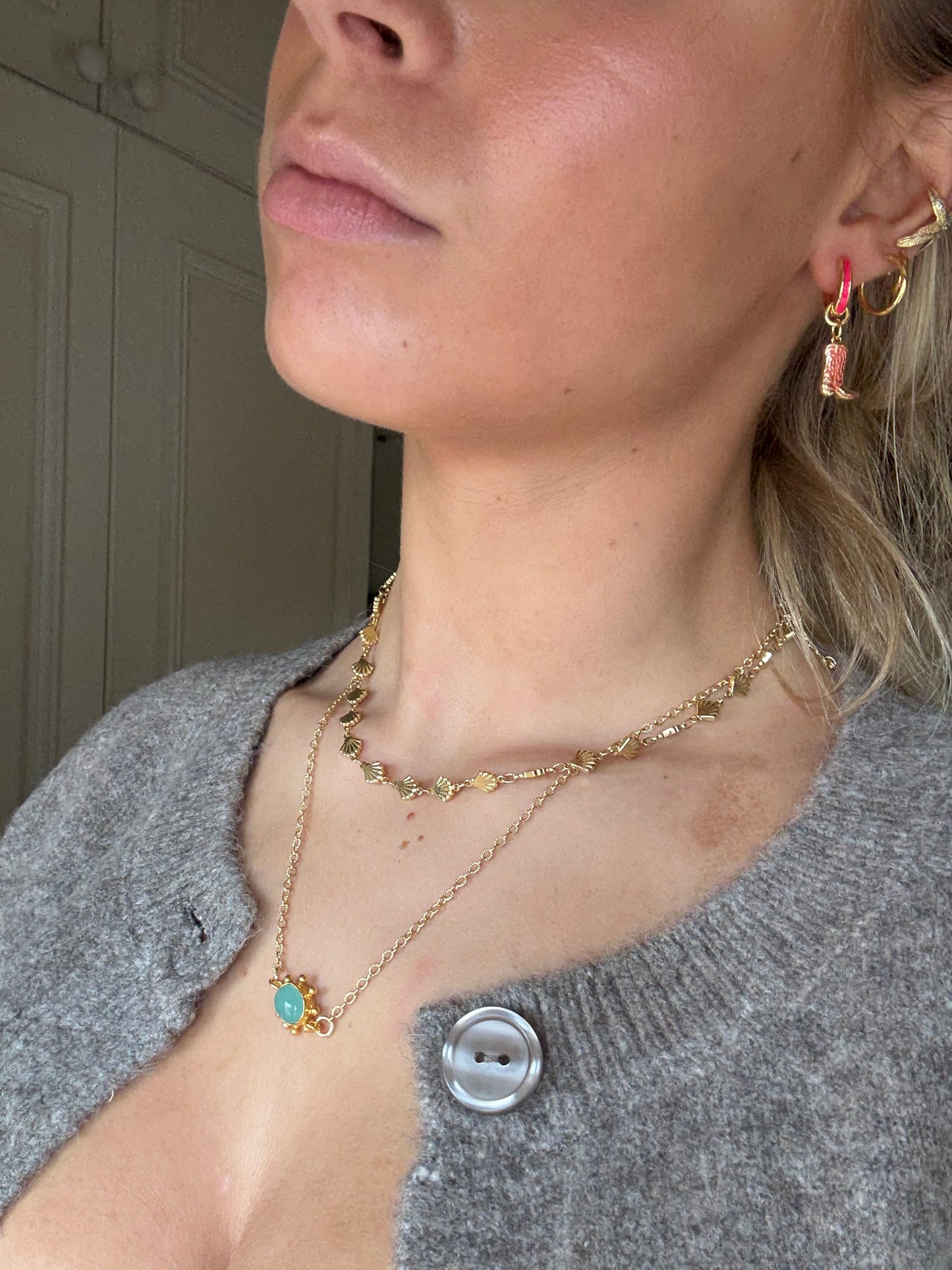 Juliet Necklace in Aqua