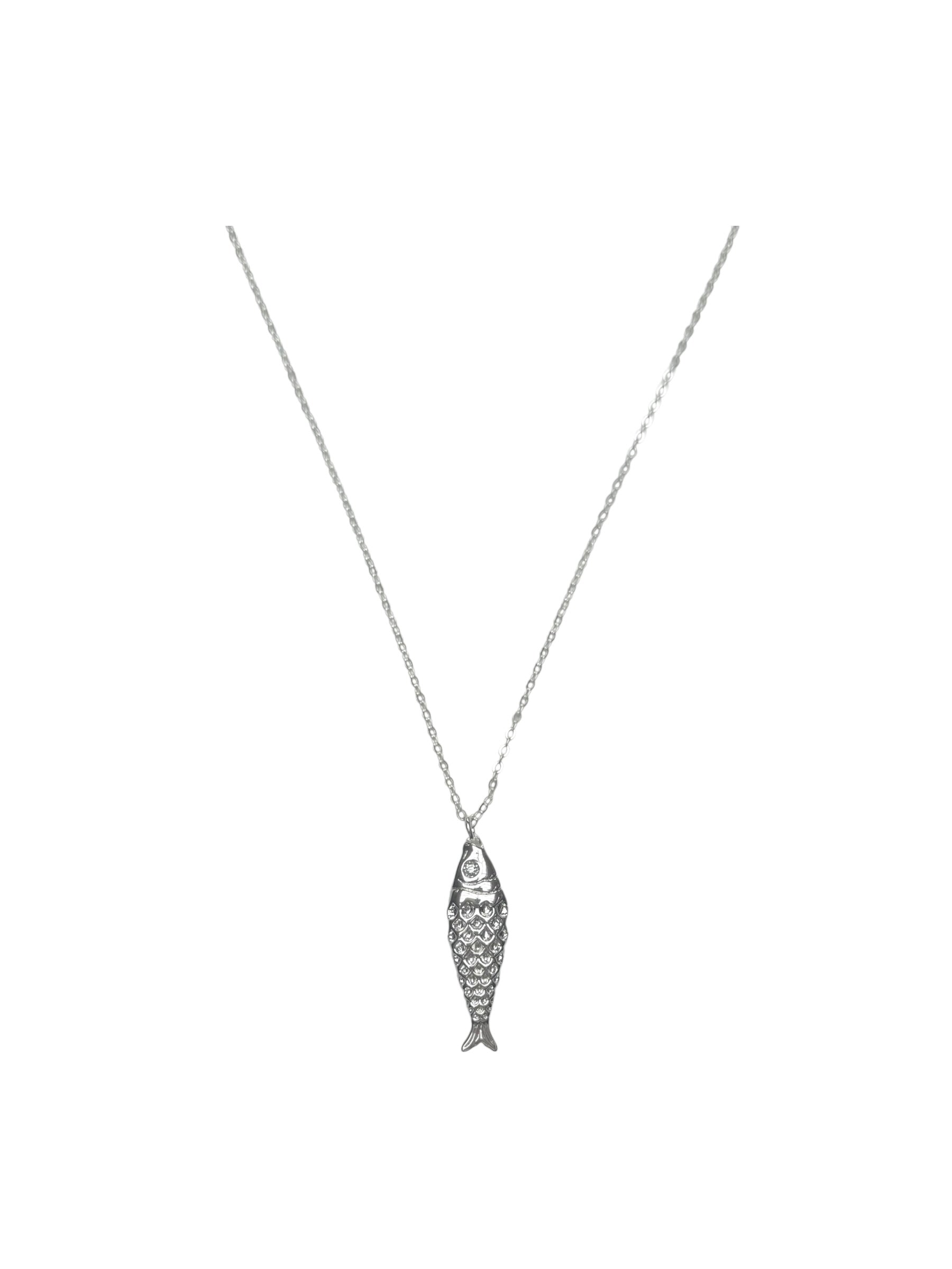 Silver Fish Necklace