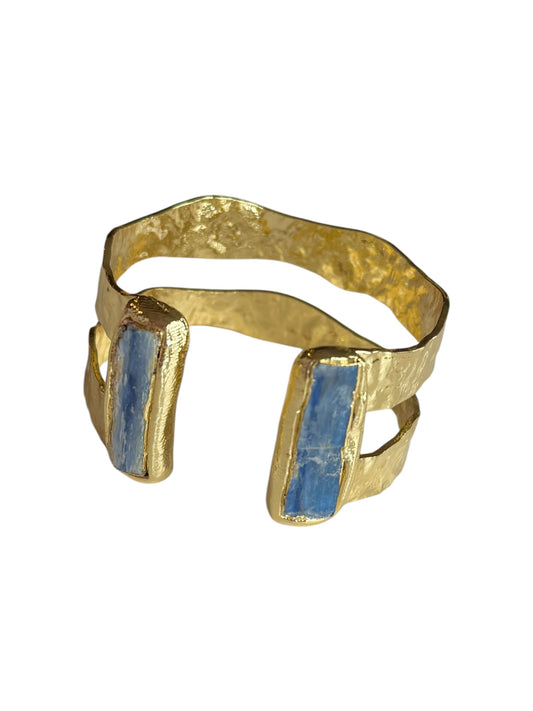 Blue Laced Agate Bangle