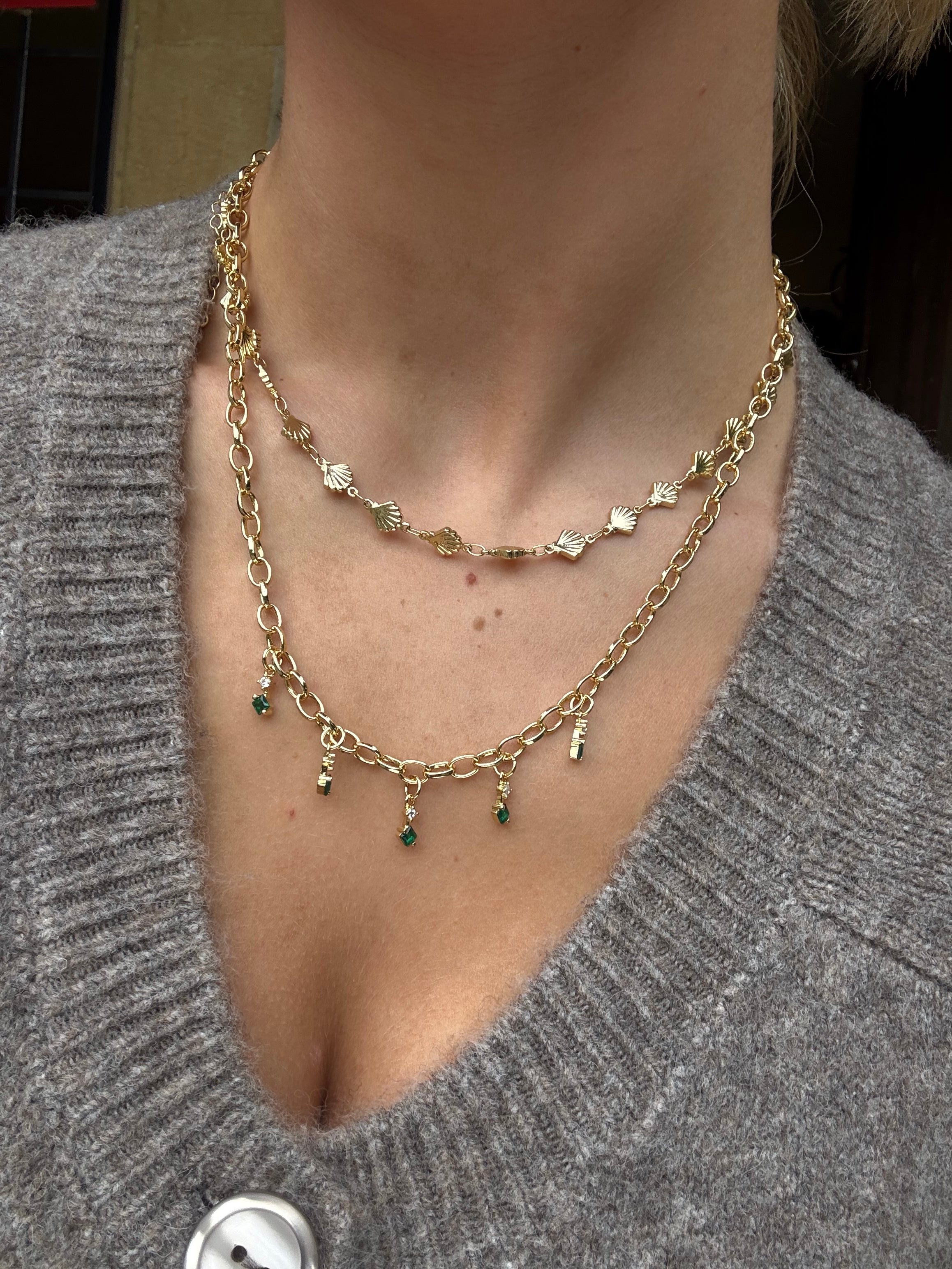 Gigi Necklace in Green