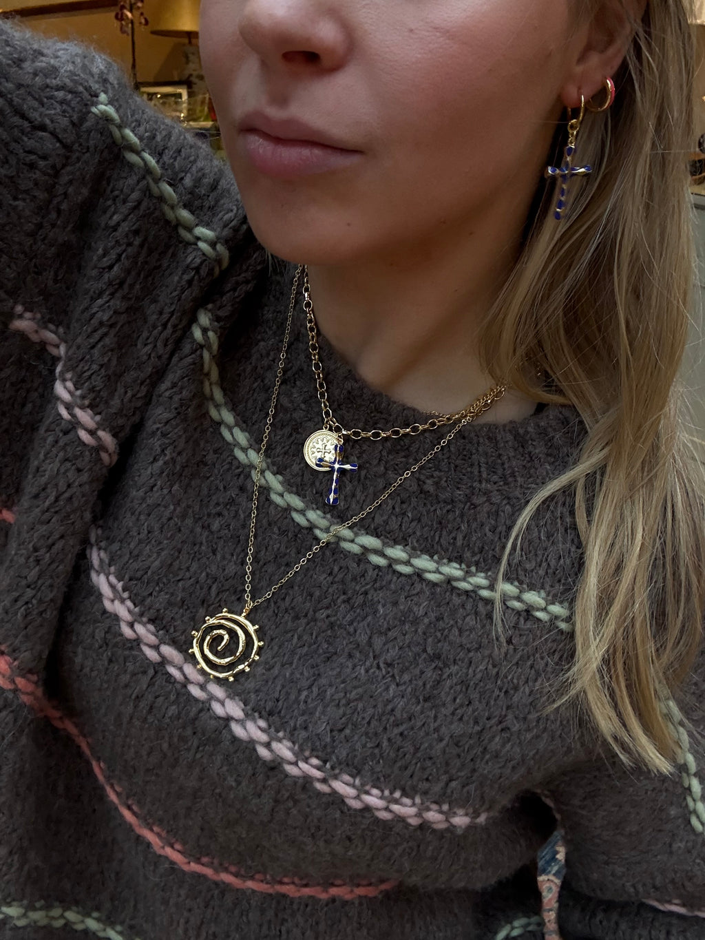 Annabelle Necklace in blue