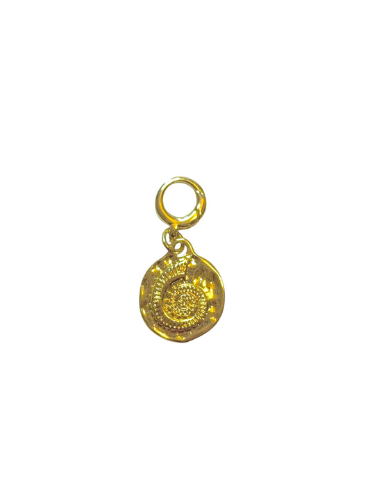 Ammonite Coin Clip-On Charm