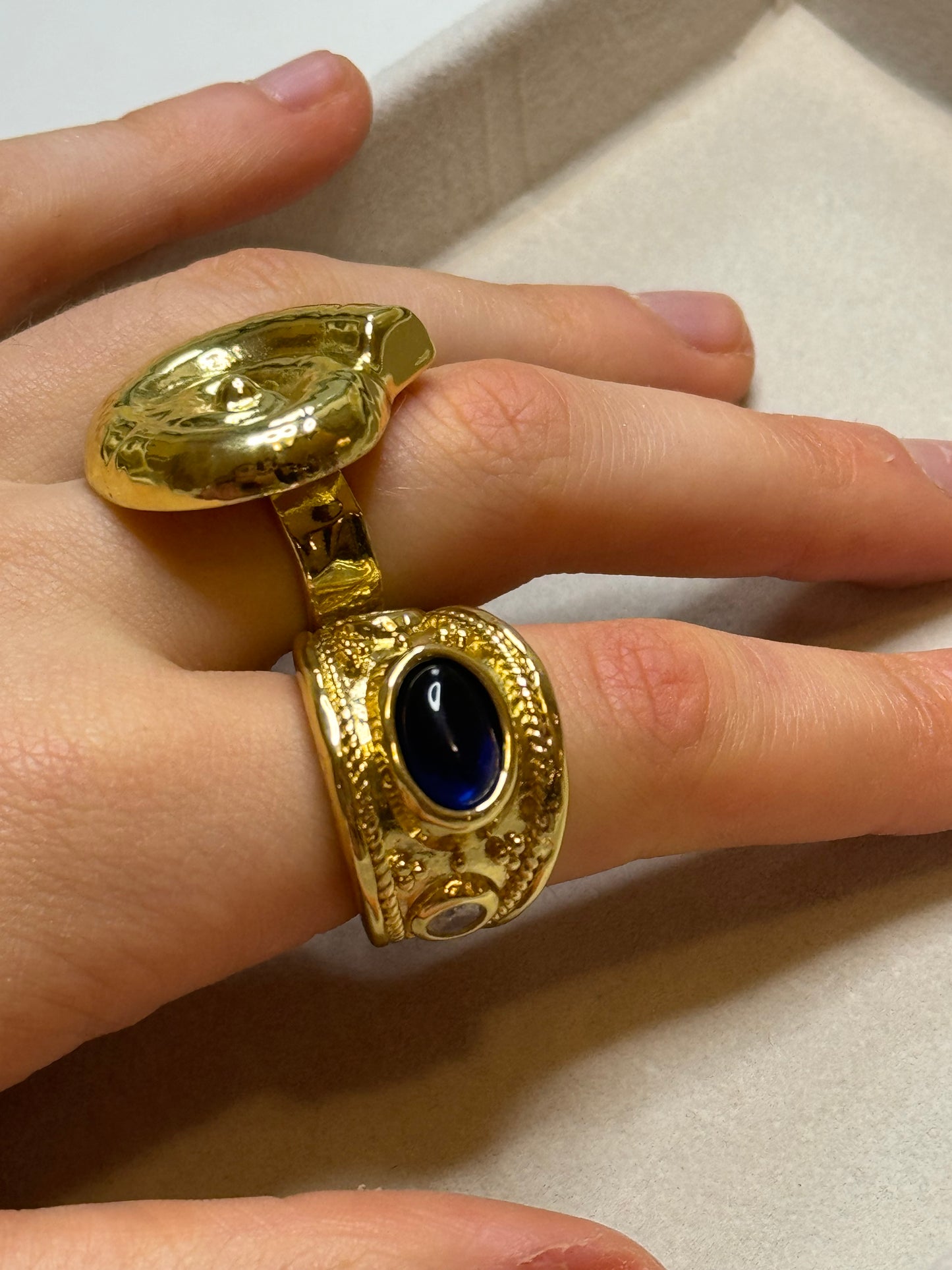 Cordelia Ring In Blue