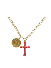 Annabelle Necklace in pink